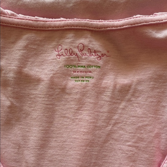 Lilly Pulitzer Pink Ruffled Blouse - Picture 7 of 7
